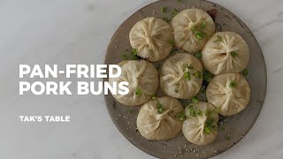 Homemade PanFried Pork Bun Recipe 生煎包 [upl. by Westlund823]