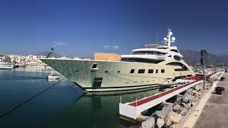 ACE 87m Super Yacht in Puerto Banus [upl. by Yendor]