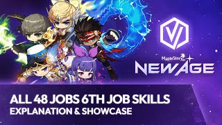 MapleStorySEA NEW AGE ALL 48 JOBS 6th Job Skills Showcase  Explanation [upl. by Tteraj533]