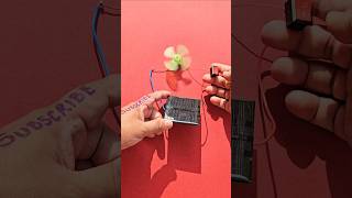 Easy to connect Solar Panel to DC Motor Fan ❤️ simplecircuit shorts ytshorts [upl. by Domella]