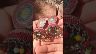 Sambhalo sambhalo na pyar ho 😉 Ethnic earrings that I own 😍 indianearrings hangingearrings jhumka [upl. by Galvin583]