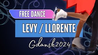 Alexandra LEVY  Alan LLORENTE SUI  Junior Ice Free Dance  Gdansk 2024 [upl. by Ecikram]