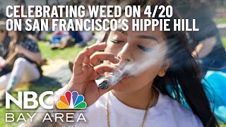 High Time to Celebrate We Interviewed People Smoking Weed on Hippie Hill on 420 [upl. by Genisia927]