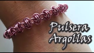 ¡¡¡PULSERA TEJIDA CON ARGOLLAS [upl. by Aniles]