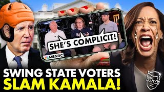 MSNBC in PANIC Tries To CUT FEED as SwingState Voters DESTROY Kamala OnAir  She Abused Biden [upl. by Asilrac]