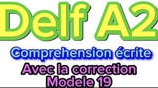 Delf A2  test comprehension écrite [upl. by Hernandez]