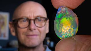 Turning a fossil into the best crystal opal I have ever cut [upl. by Noemad]