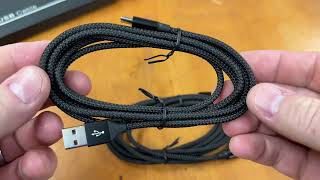 USB C Cable 3A Fast Charging etguuds USB A to Type C Charger Cable Braided Review [upl. by Samp]