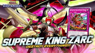 BEST DECK IN THE FORMAT SUPREME KING ZARC ft SUBTERROR TURBO Master Duel [upl. by Ihsir601]