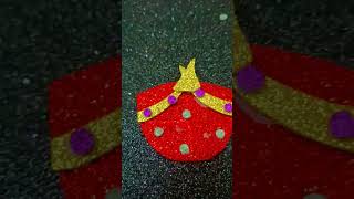 Glitter sheet diya 🪔🪔musicart cute musicart [upl. by Ruvolo]