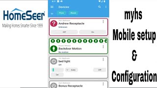 Using Homeseer Mobile app with Homeseer 4 Setup [upl. by Leahkim179]