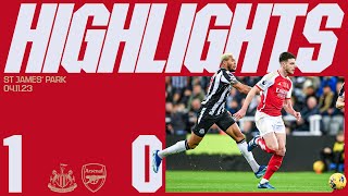 HIGHLIGHTS  Newcastle United vs Arsenal 10  Premier League [upl. by Wilbert]