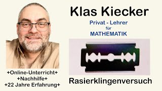 YT682 Physik ElektroTechnik  Rasierklingenversuch  Plattenkondensator [upl. by Ferdinand]