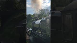 GWR manor 7828 ‘odney manor’ leaving watchet station the west Somerset railway [upl. by Columba]