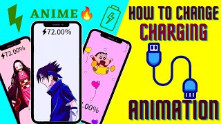 How to change charging animation  Anime charging animation app amp Best widget app 🔥 [upl. by Ioved]