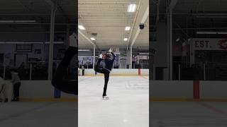 FIRST TASTE OF MY BIELLMANN SPIN 🥹 figureskating iceskating [upl. by Ettebab]