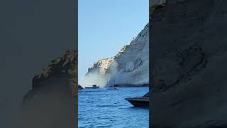 Massive Cliff Collapse on Navagio beach Zakynthos September 2022 [upl. by Aldric]