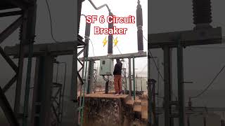 SF 6 Circuit Breaker 132 KV ⚡️⚡️ electrical voltage pss viral shortvideo shortsfeed [upl. by Havstad]