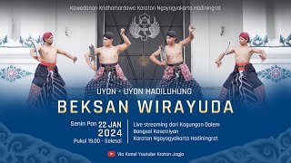 Beksan Wirayuda UyonUyon Hadiluhung Rejeb Jimawal 1957  22 Januari 2024 [upl. by Idissac227]