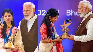 I Met Prime Minister Modi  National Creators Award Day VLOG  Maithili Thakur [upl. by Greenman]