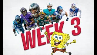 2024 NFL Week 3 Portrayed by SpongeBob [upl. by Werdnaed]