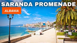 Saranda Albania A walk along the promenade Walking tour 4k [upl. by Aigil46]