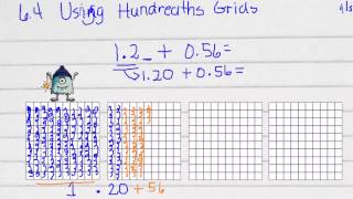 Using Hundredths Grids For and Decimals [upl. by Llechtim]