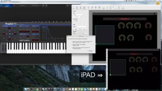 Arturia new PROPHET V and iPAD MIDI controller TouchOSC test [upl. by Krakow]