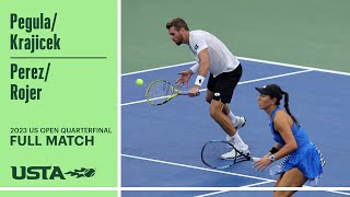 PegulaKrajicek vs PerezRojer Full Match  2023 US Open Quarterfinal [upl. by Anerul676]