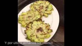 Receta Alcachofas a la plancha [upl. by Ryle]