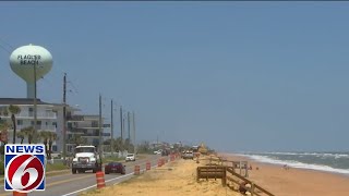 A1A seawalls under construction to protect roads [upl. by Elleoj]