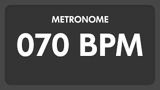 70 BPM  Metronome [upl. by Eiralih]