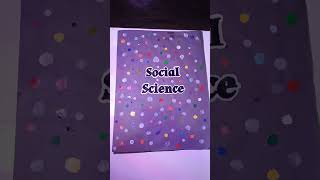 Project cover page idea  Social science project [upl. by Lilah]