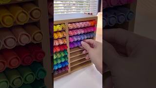 🌈✨ASMR organizing my 120 vibrant markers shorts [upl. by Thgiwd411]