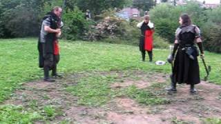 LARP Duell Schwert kampf Wulfgar  Rorrig vs Respobian [upl. by Nnep671]