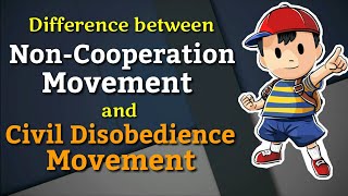 Difference between NonCooperation Movement and Civil Disobedience Movement  Nationalism in India [upl. by Sontag96]