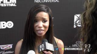 Elise Neal Talks Logan Acting amp Bootcamp At ABFF 2017 [upl. by Trebor]