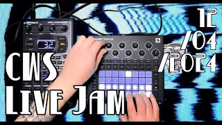 Clyde Stublefield drum and synth live jam Novation Circuit Tracks Roland SP404mkII [upl. by Yt601]