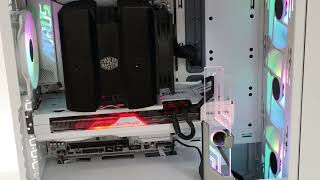 Cooler Master MasterBox 600 amp Atlas GPU holder lighting options [upl. by Nancee]