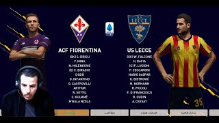 acf fiorentina vs us lecce serie a live PES 2021 PATCH 2024 GLITZO [upl. by Acireit]