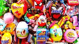 Lets Play with A Lot of CANDY and Surprise Eggs [upl. by Adalard]