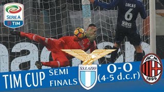 Lazio  Milan 00 45 dcr  Highlights  TIM Cup 201718 [upl. by Kanal]