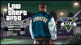 Update GTA V style MODPACK and low and device For GTA San Andreas Android [upl. by Irrahs]