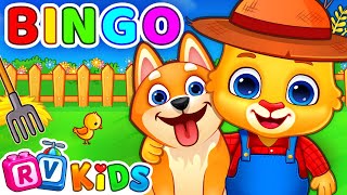 Bingo Song With Lyrics  Nursery Rhymes amp Kids Song  RV AppStudios [upl. by Drain]