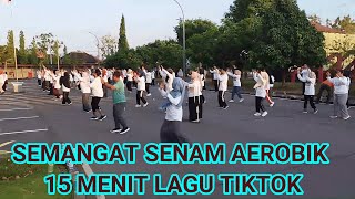 SEMANGAT SENAM AEROBIK 15 MENIT LAGU TIK TOK [upl. by Anse577]