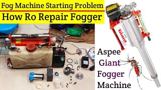 How To Repair Fogging Machine Aspee  Fogger Starting Problem [upl. by Crudden]