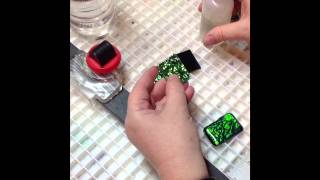 how to make a fused glass dichroic pendant [upl. by Nesila468]