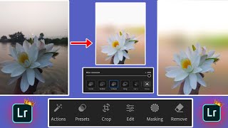 New ai tool features lightroom app 2024  Full hd blur background lightroom  Lightroom app 2024 [upl. by Acirderf674]