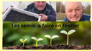 Au 14 février au jardin  présentation des semis a faire [upl. by Itra718]