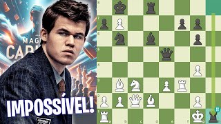 Magnus Carlsen faz DEFESA IMPOSSÍVEL [upl. by Carree]